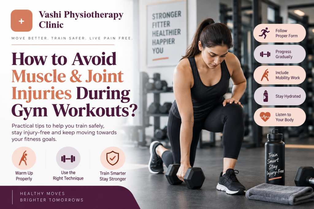 Avoid Muscle & Joint Injuries During Gym Workouts
